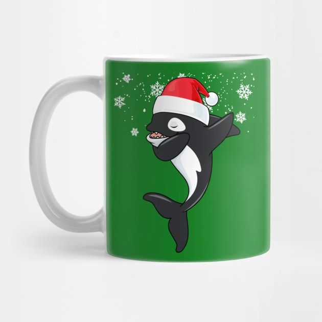 Orca Christmas Dabbing by DARSHIRTS